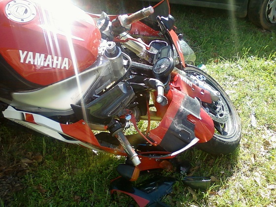 [Another photo of Big Red at the impound yard.]</IMG>